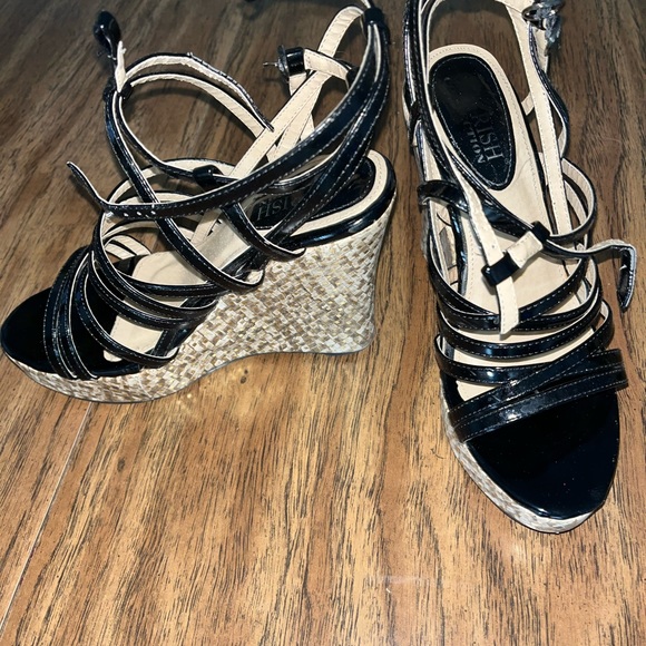 Cherish Collection Cherish Collection Polina black 7.5 wedge sandal cork - Picture 8 of 8